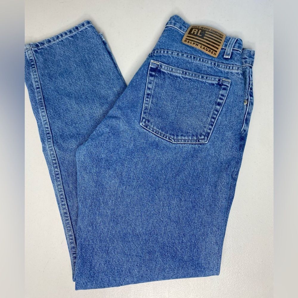 Polo Jeans Ralph Lauren Vintage Classic Blue Jeans Size 6 Mom 90s Minimalist
